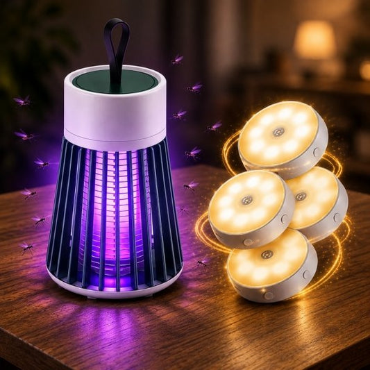 Exterminador de mosquitos + Pack de luces con sensor
